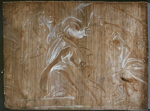 Svatá Barbora Pronásledována svým otcem, 17. století od Peter Paul Rubens